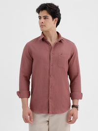 Waffle Texture Shirt In Copper