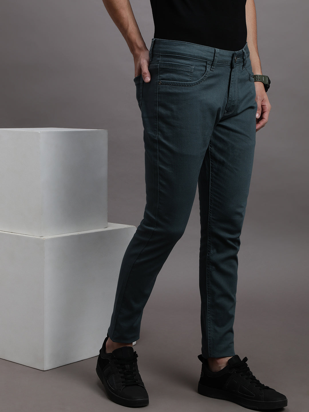 CROCODILE 5 POCKET DENIM IN CHINO FABRIC
