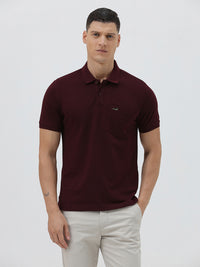 Men Half Sleeves Slim Fit Casual Solid polos