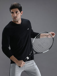 Black Solid T-Shirt
