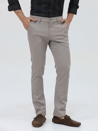 Men Slim Fit Casual Trouser Grey