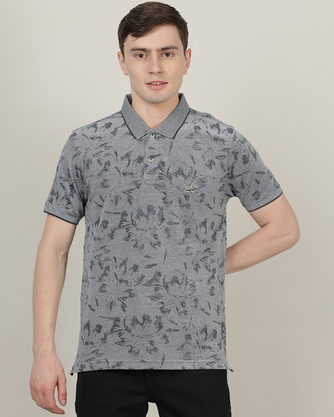Crocodile Men's AOP Printed Casual T-Shirt