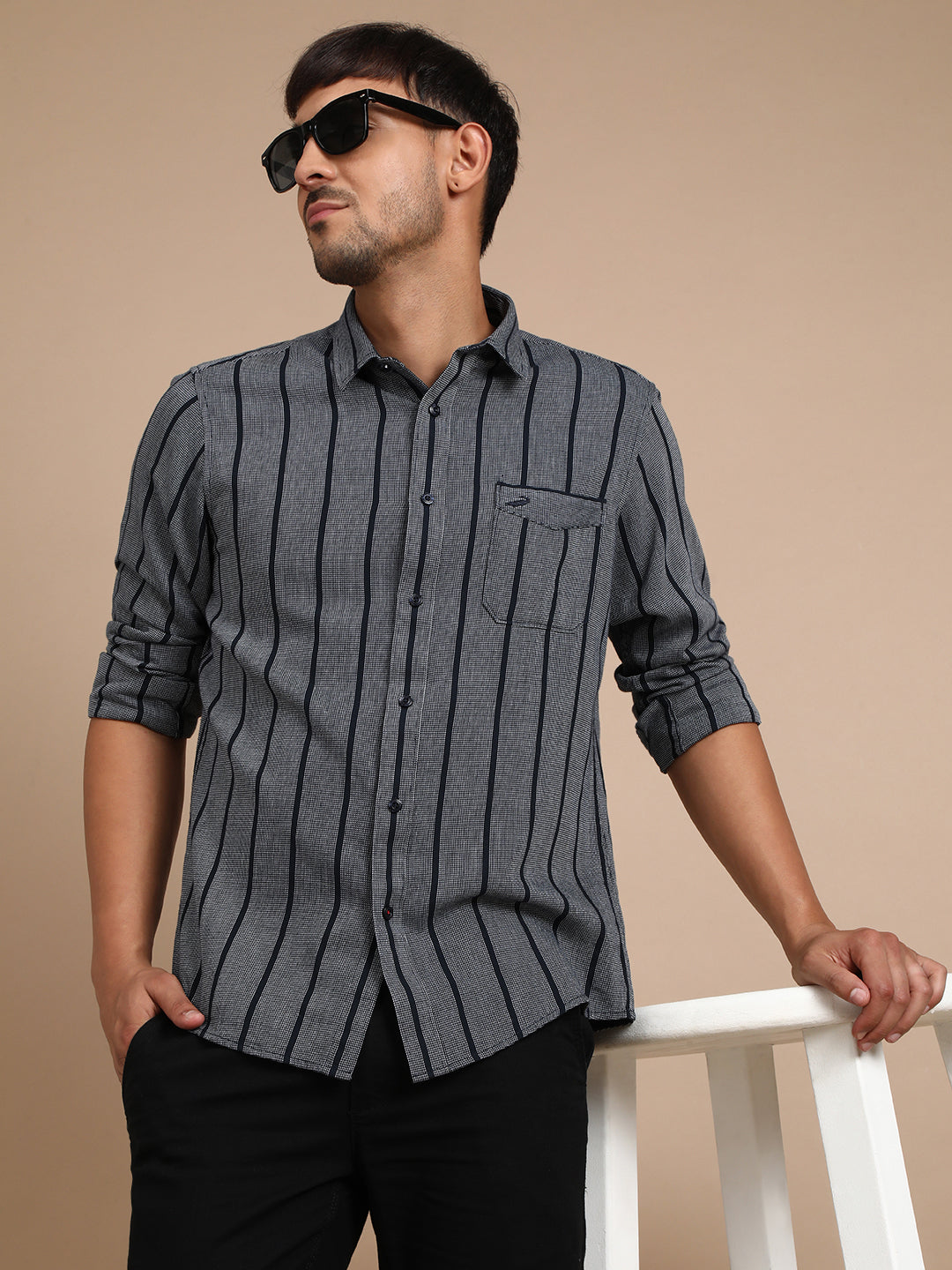 Structured Stripe Shirt