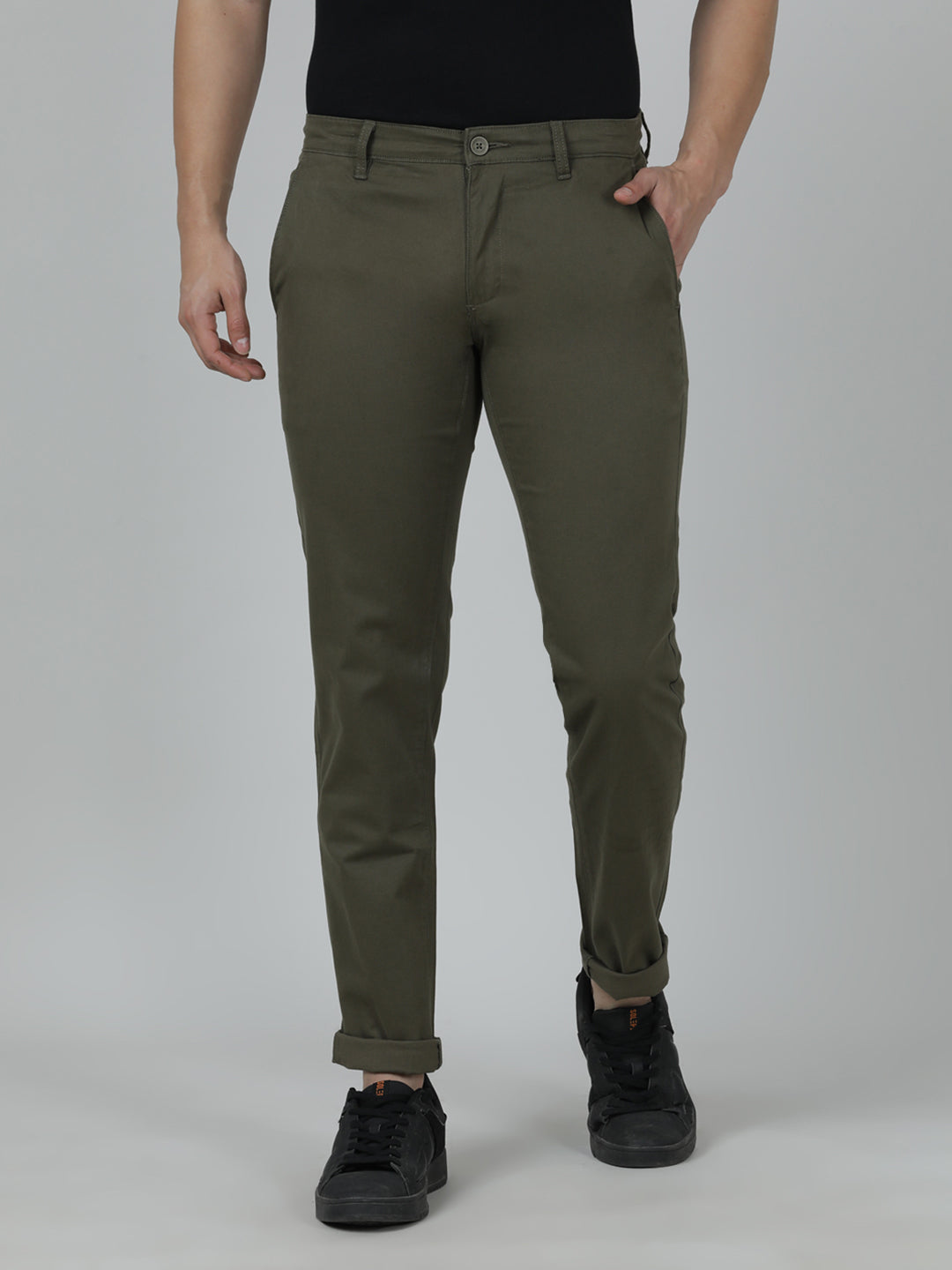 Crocodile Casual Trim Fit Trouser for Men