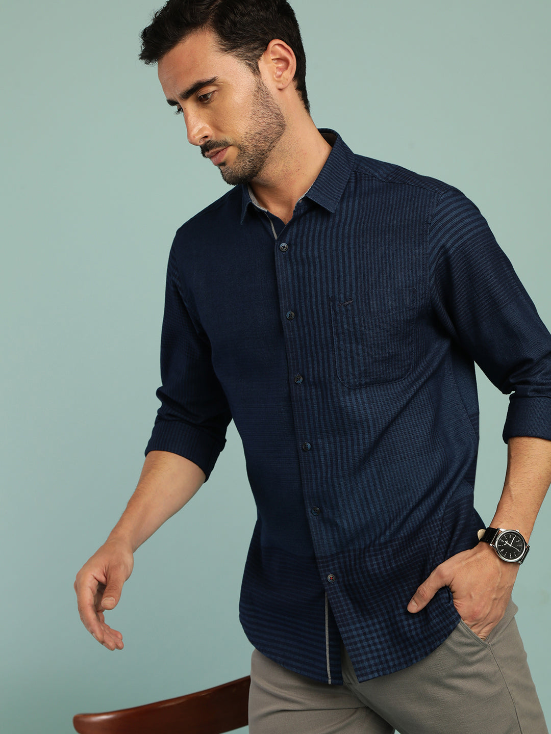 Big Engineered Checks Shirt