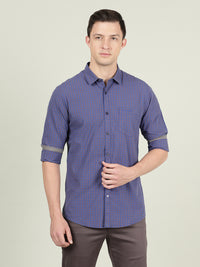 Brown Checked Full Sleeve 100% Cotton Casual Shirt