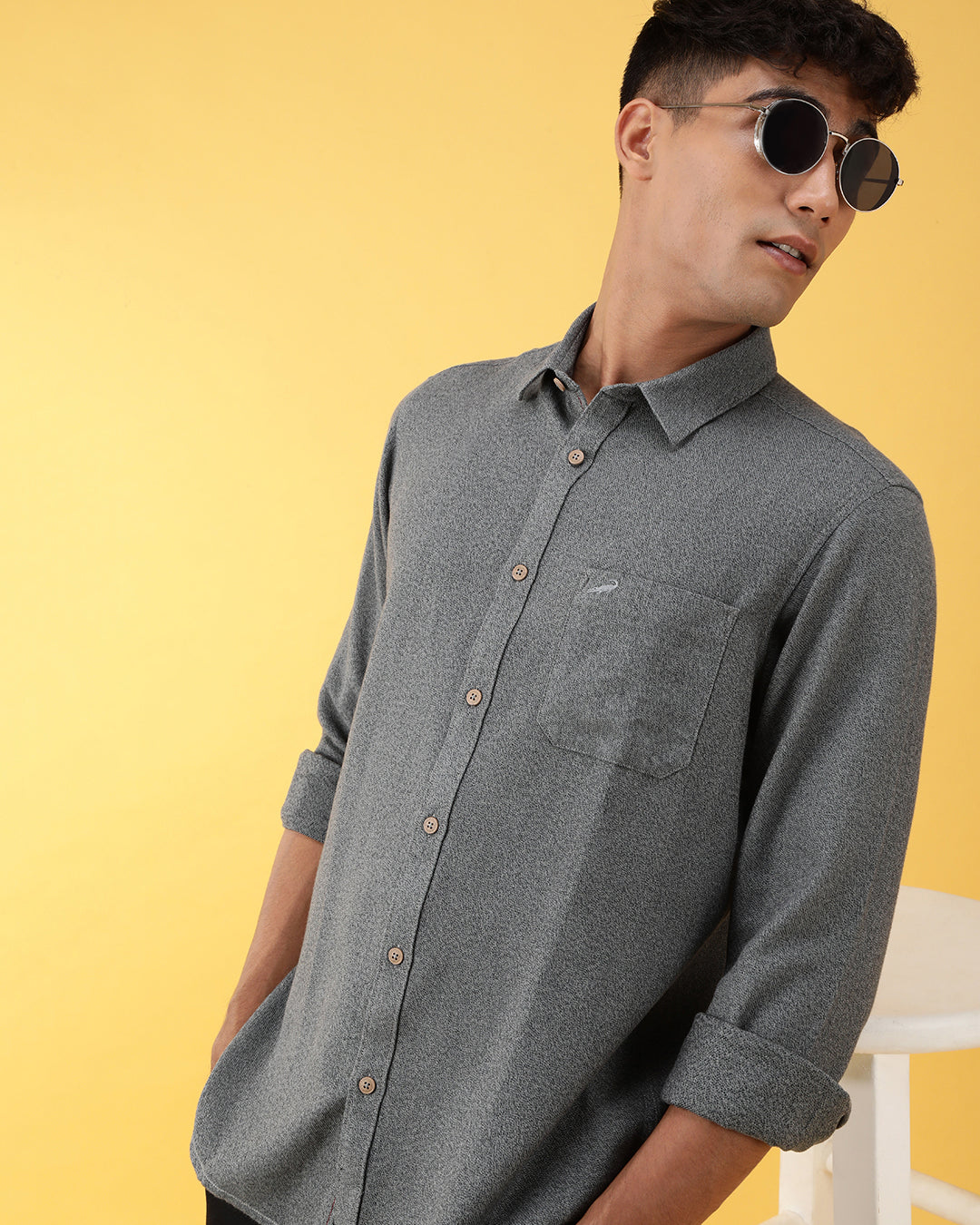 Crocodile Grindle Plain Shirt