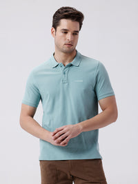Tencel Honeycomb Pique Polo T-Shirt Green