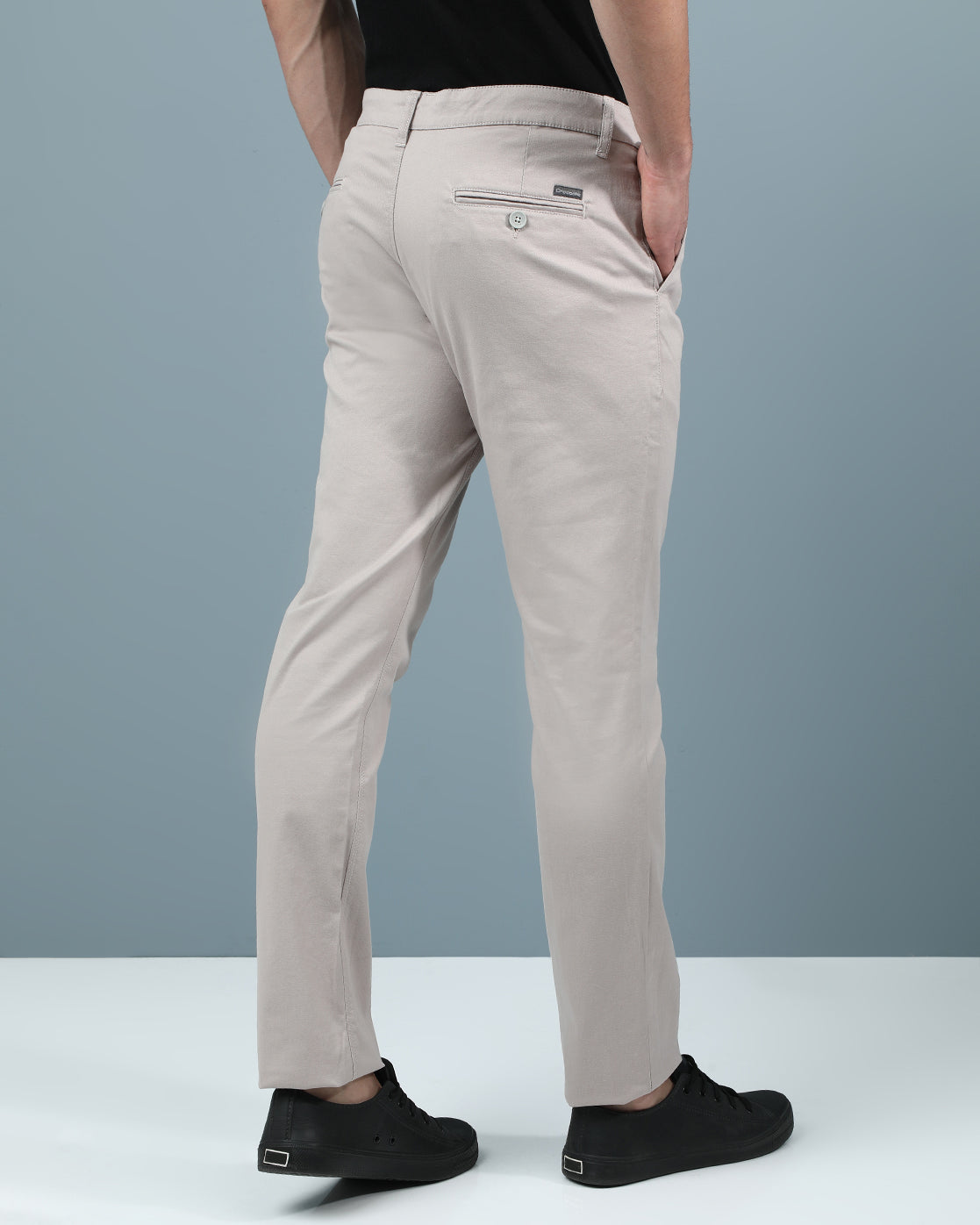 Close-up of beige fabric with texture detail