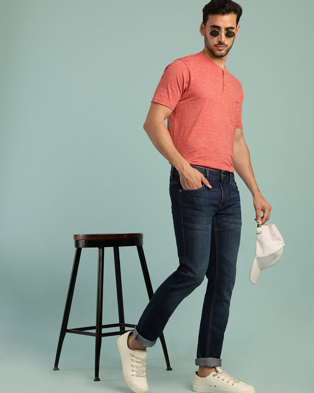 5 POCKET JEANS IN CLASSIC BLUE COLOUR