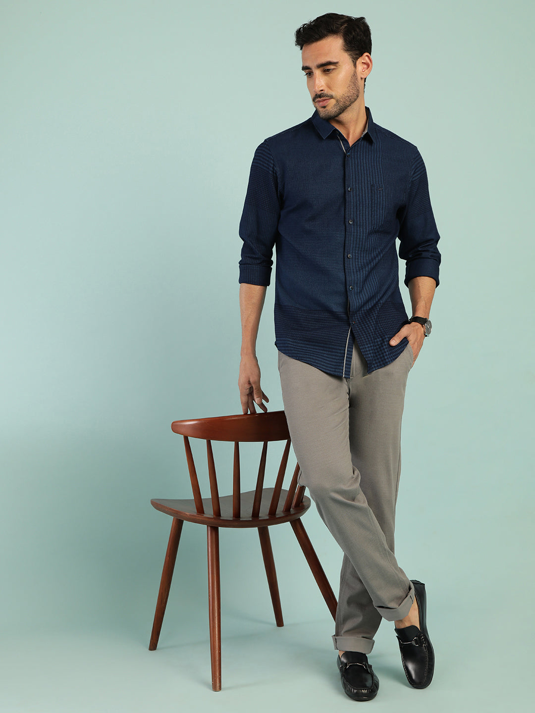 Big Engineered Checks Shirt