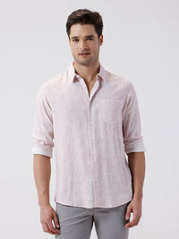 Leaf Print Linen Shirt