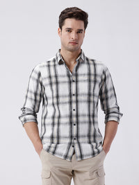 Textured Casual Checks Shirt