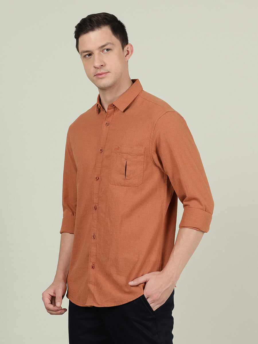 Crocodile Showroom For Casual Pale Aqua Full Sleeve Comfort Fit Solid Shirt  With Collar For Men In Avinashi, Tiruppur