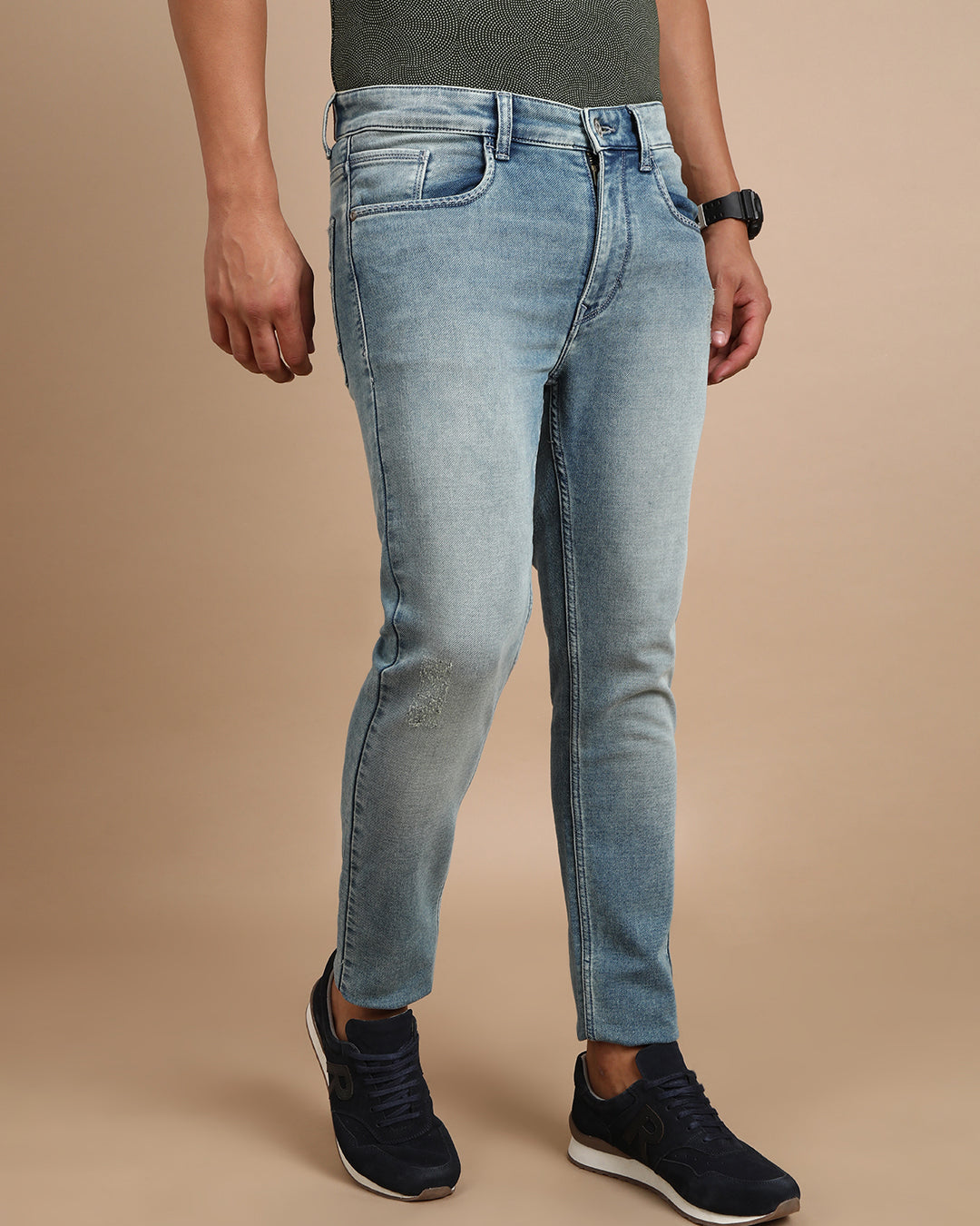 CLOUD WASHED LIGHT BLUE DENIM JEANS