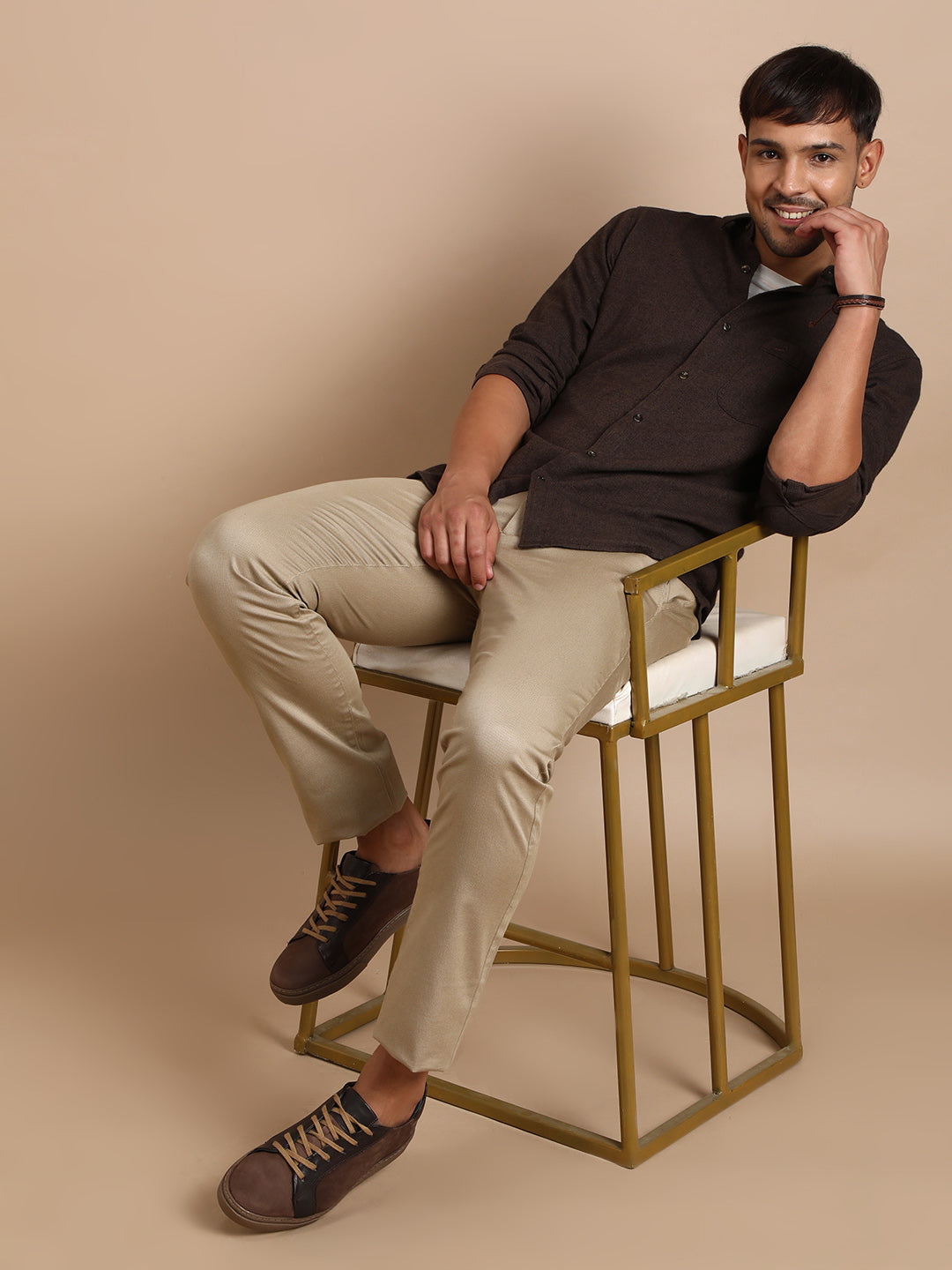 Herringbone Mild Brushed Shirt