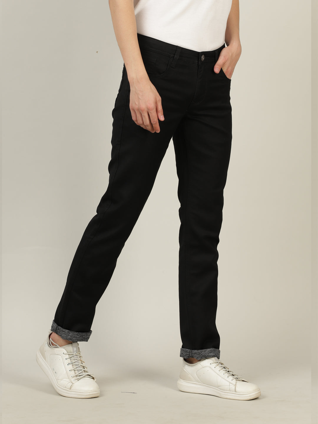 Crocodile Men's Black Slim Fit Jean