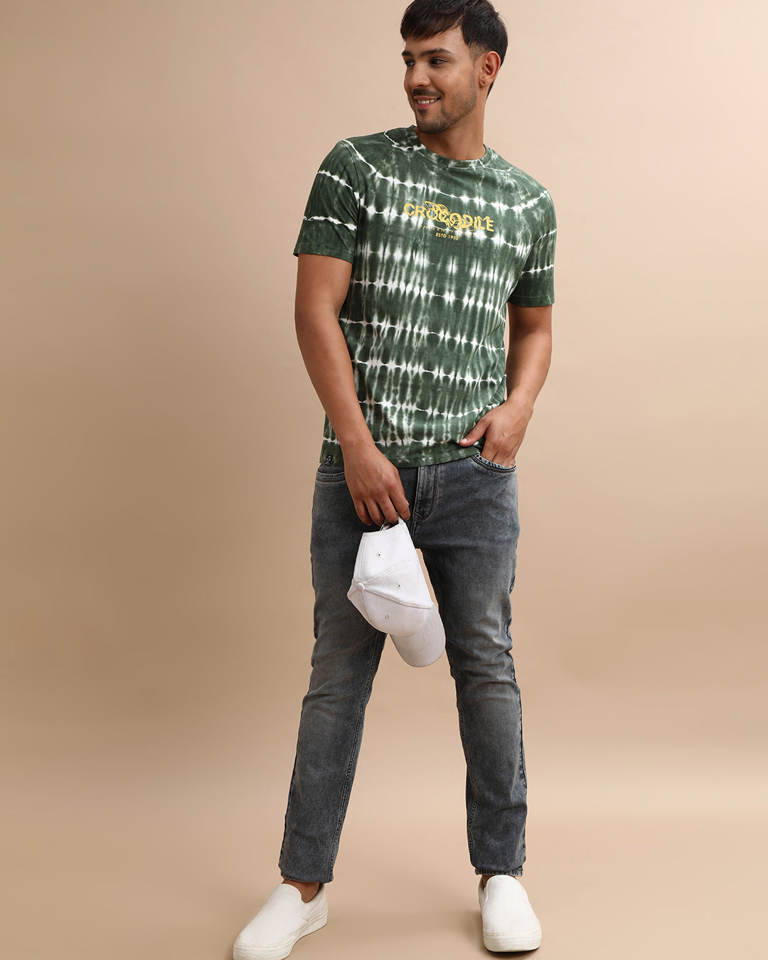 Crocodile Tie & Dye T-Shirt with Chest print