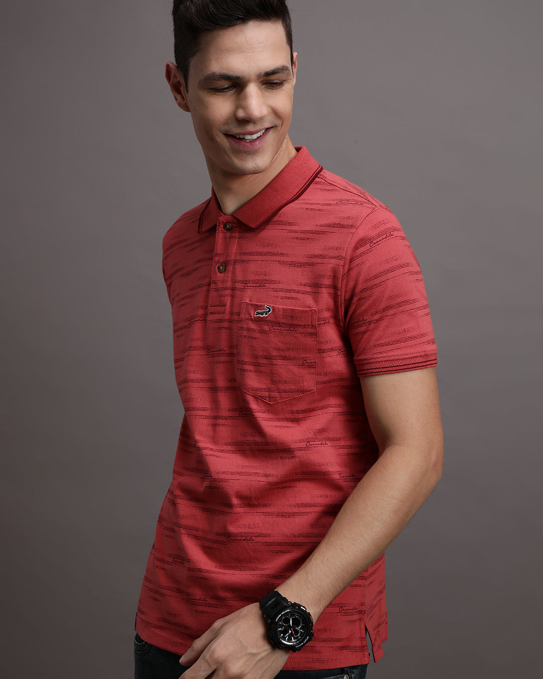 All Over Polo with Signature Print