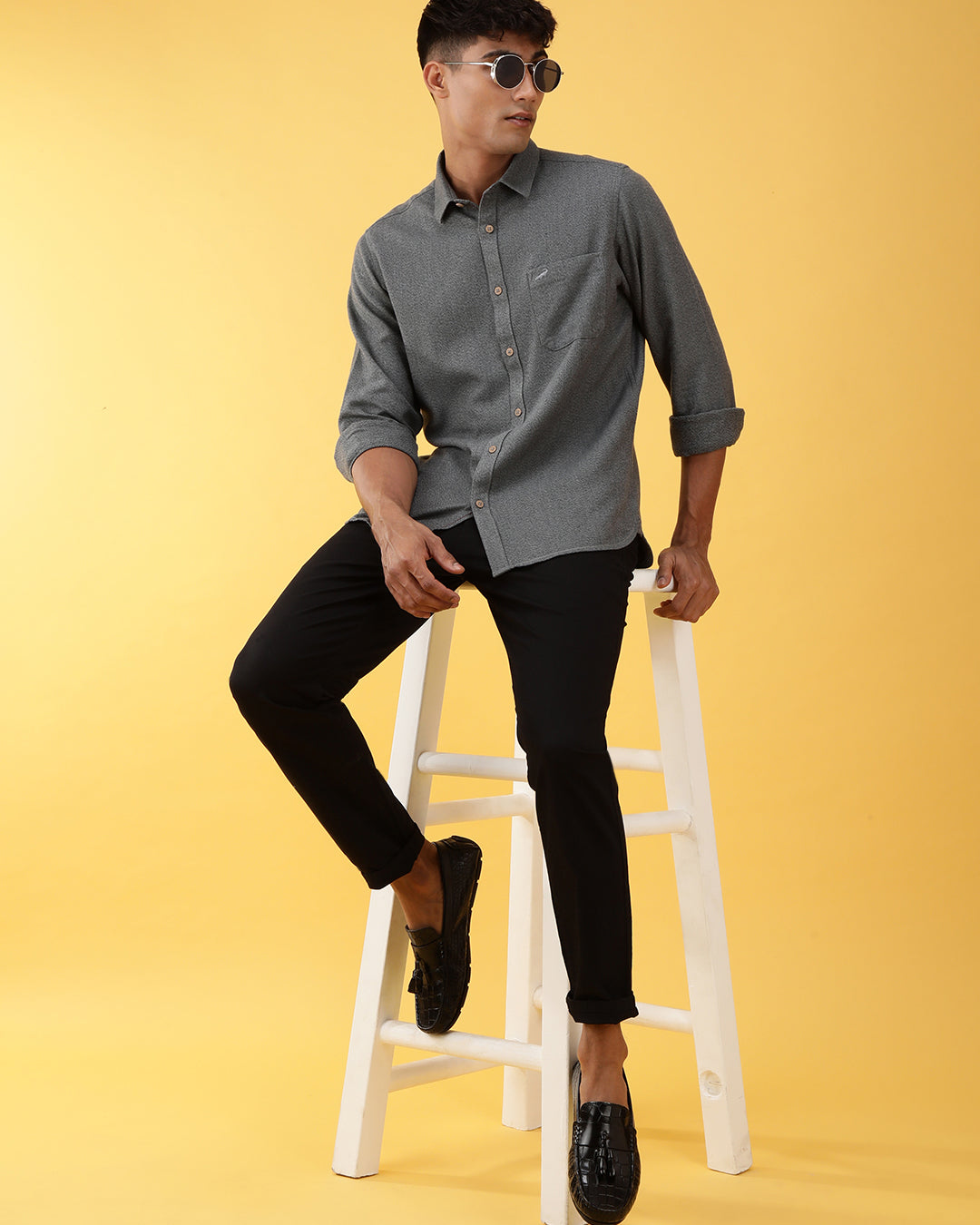 Crocodile Grindle Plain Shirt