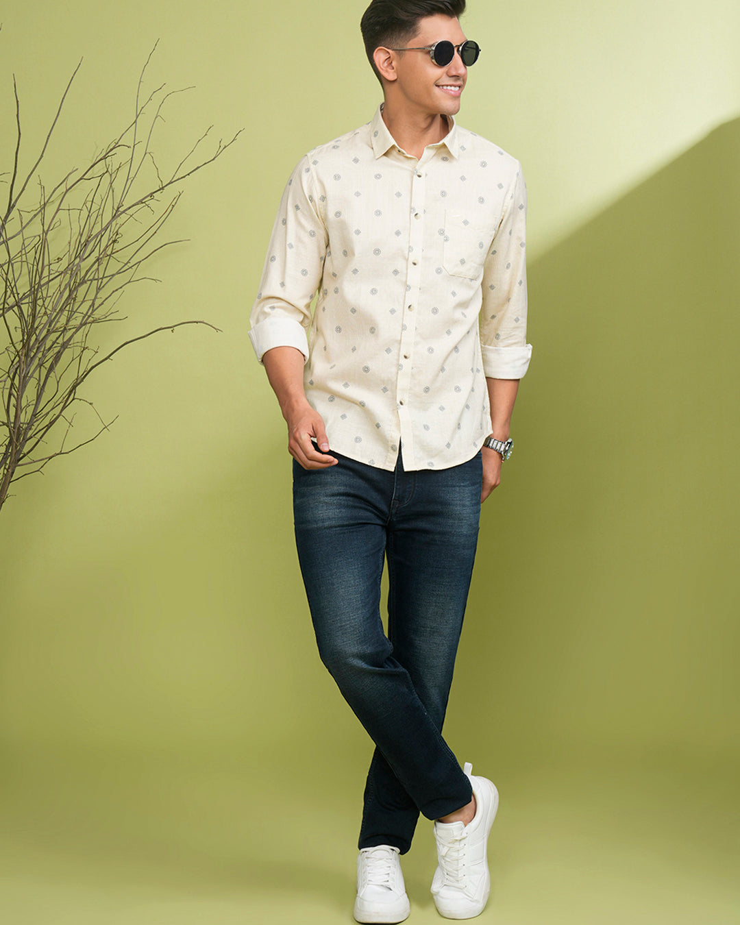 Crocodile Men's Black Trim Trouser