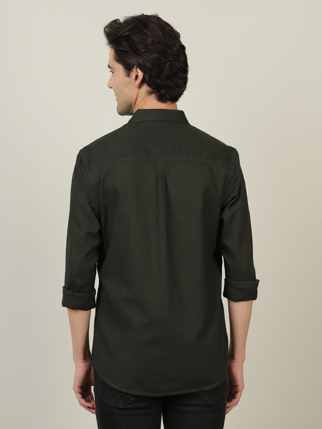 Crocodile Men Dk.Olive Regular Fit Shirt