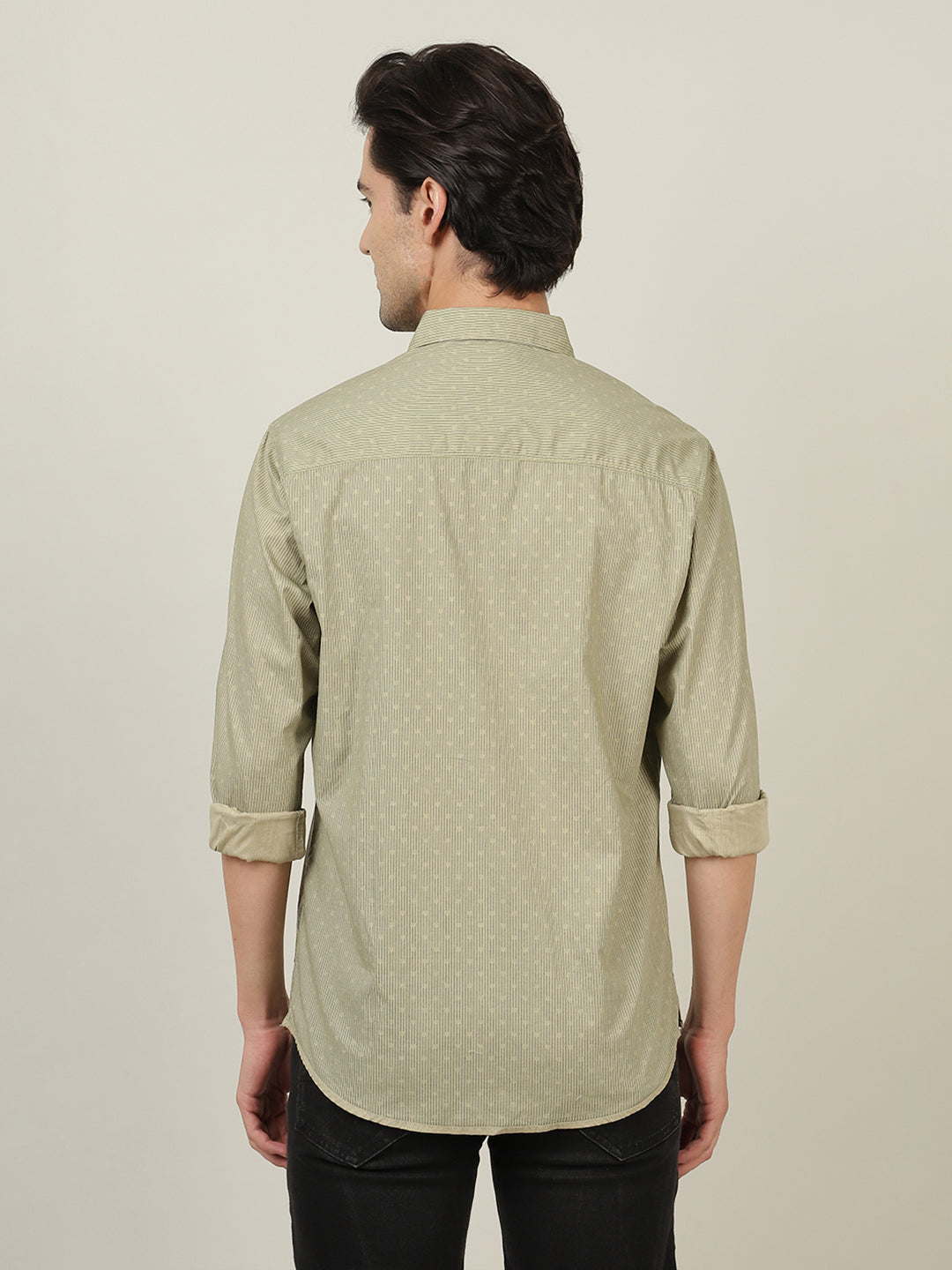 Crocodile Men's Pure Cotton Casual Shirt