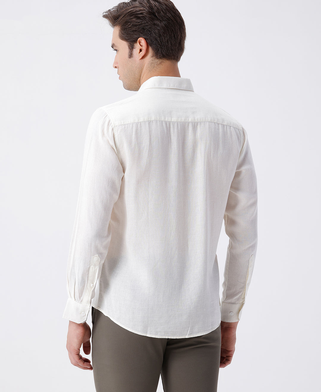 Close-up of white fabric with texture detail