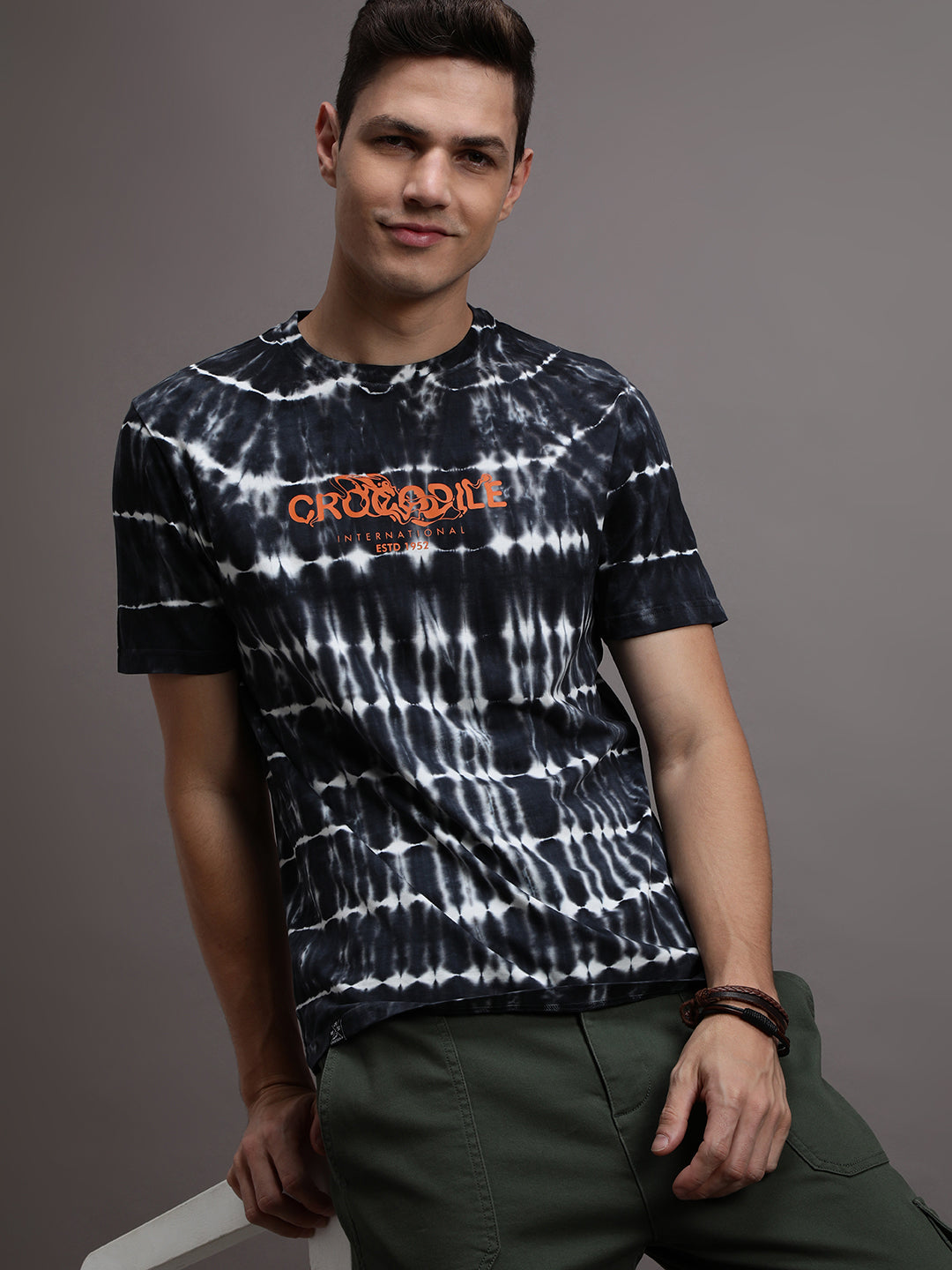 Tie & Dye T-Shirt with Chest print