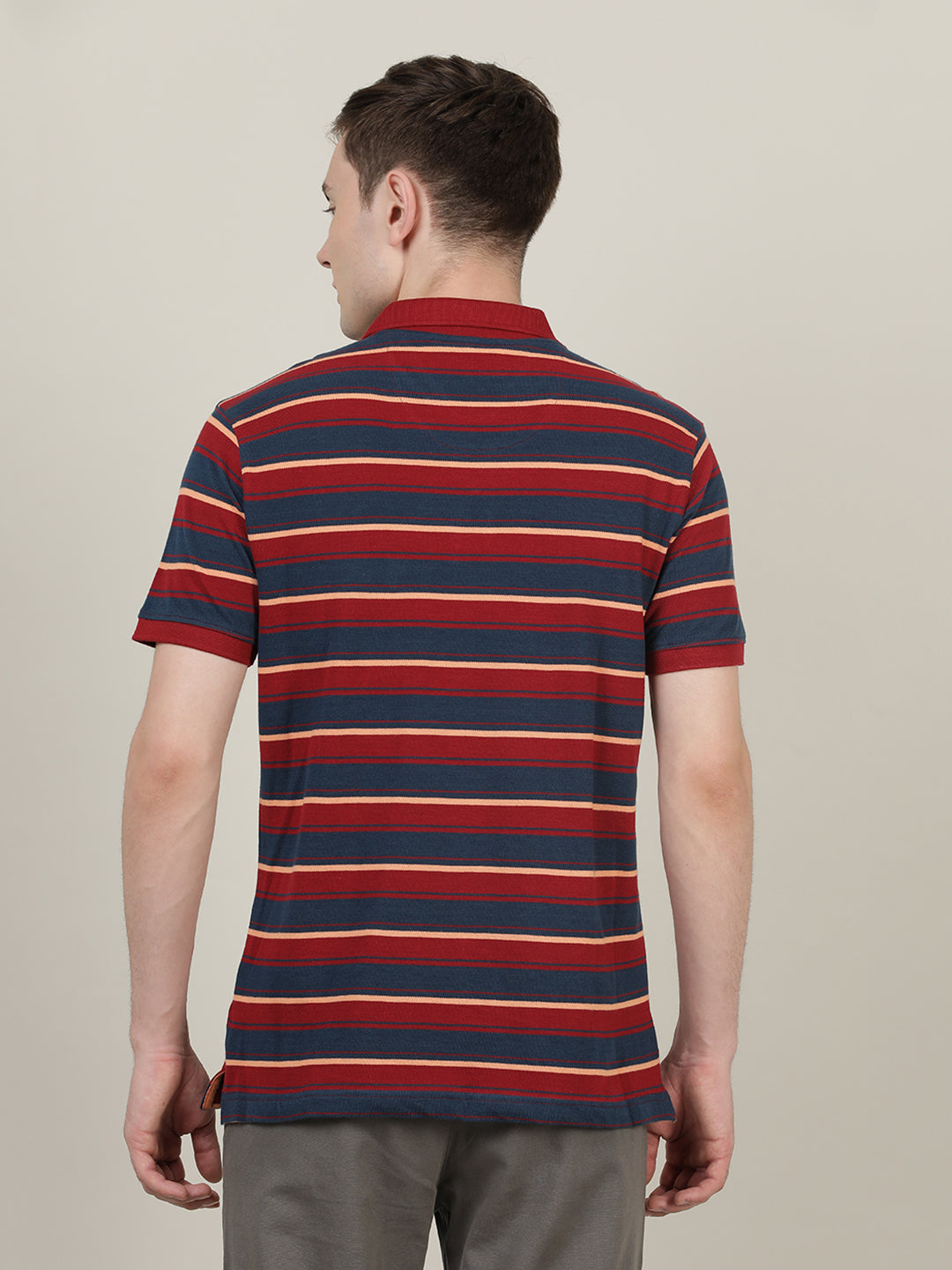 Crocodile Men Polo Collar Slim Fit T-Shirt