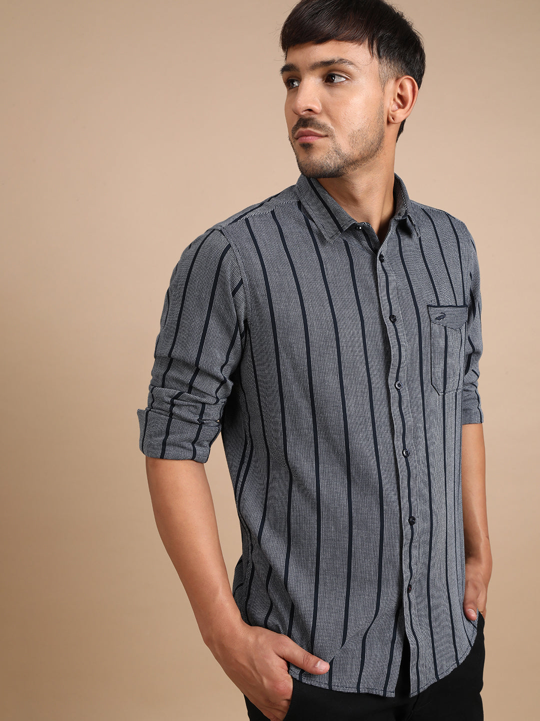 Structured Stripe Shirt