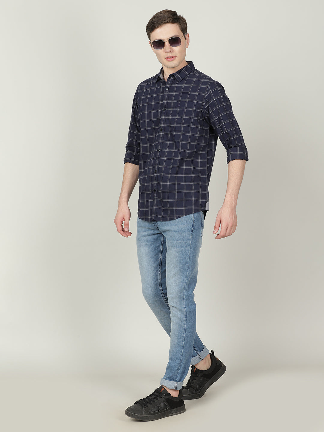 Crocodile Men's Full Sleeve Comfort Fit Shirt