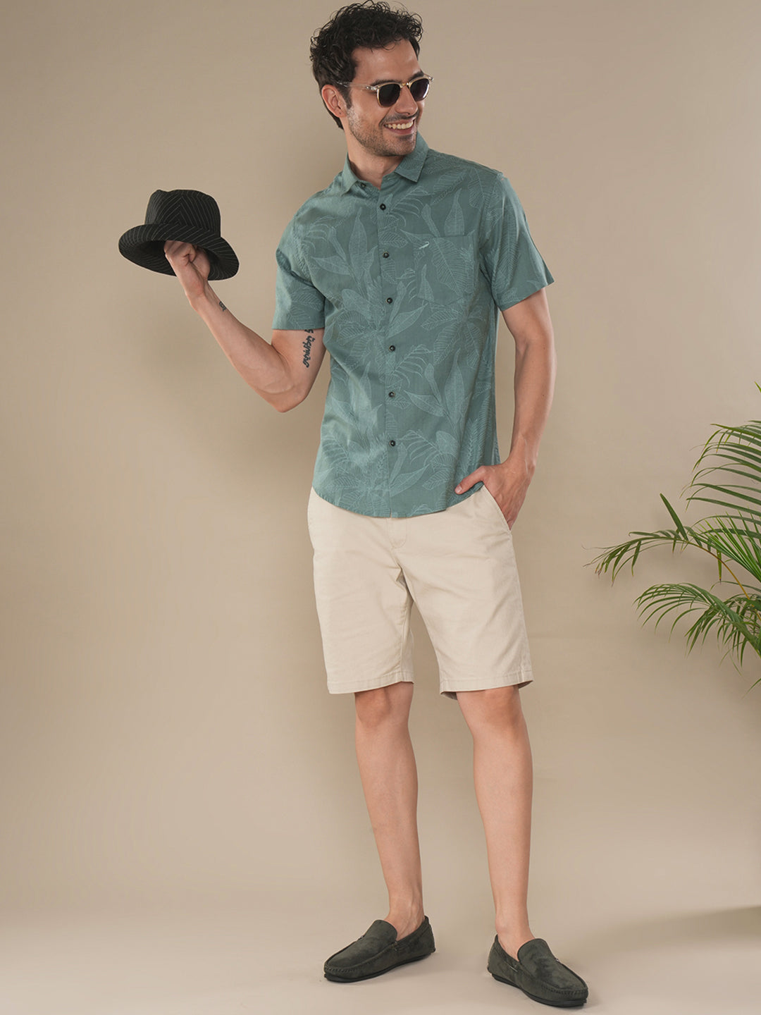 Crocodile Maroon Slim Shirts for Men