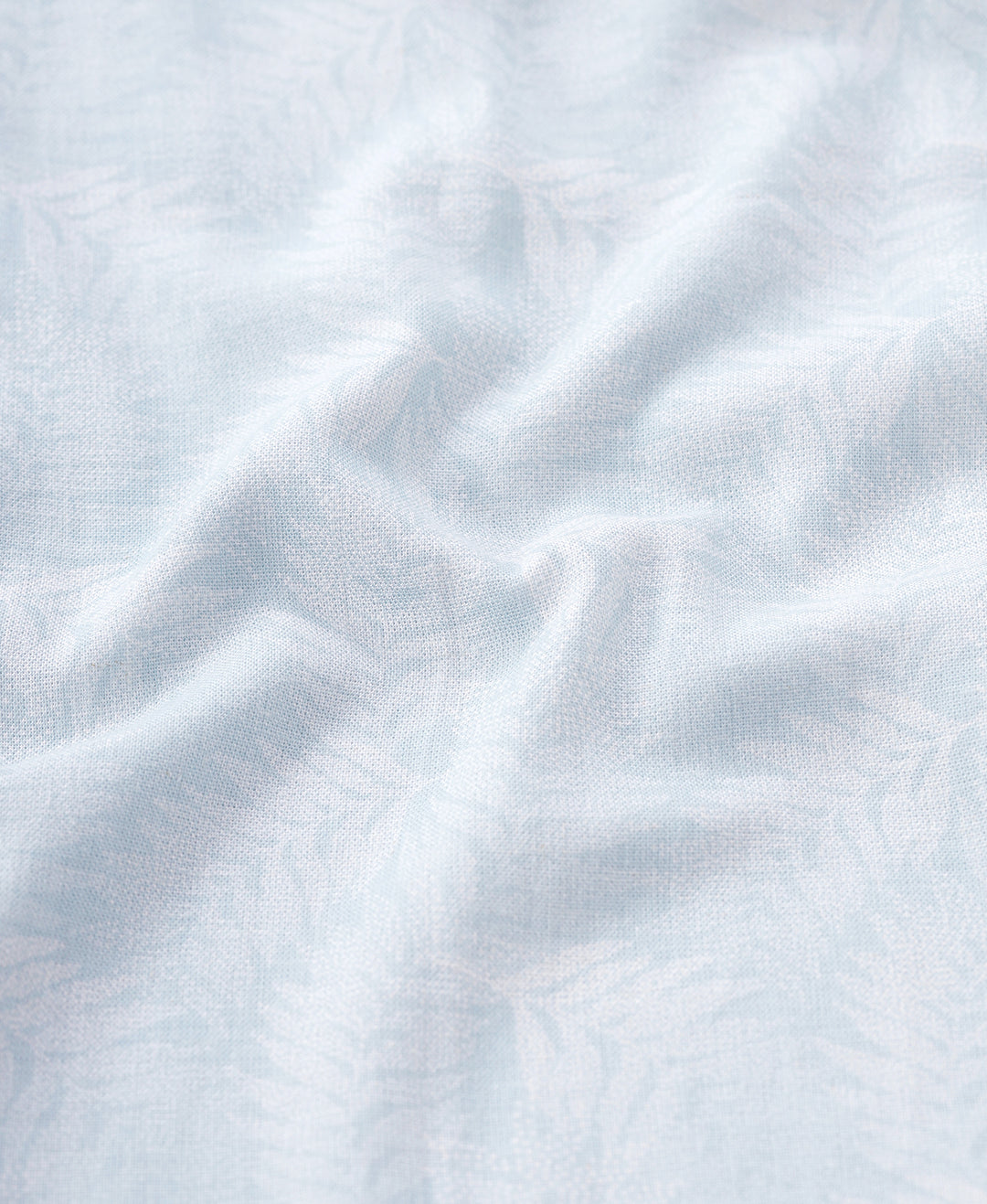 Close-up of blue fabric with texture detail
