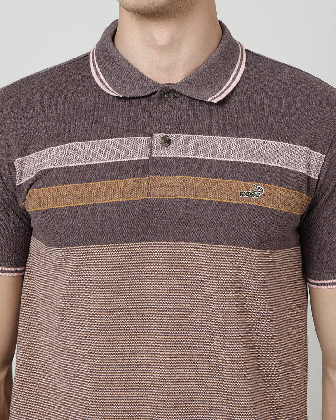 Close-up of brown fabric with texture detail
