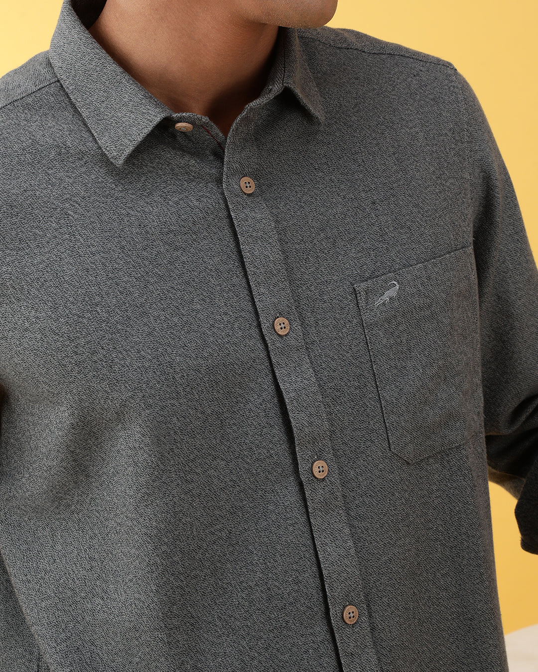 Crocodile Grindle Plain Shirt
