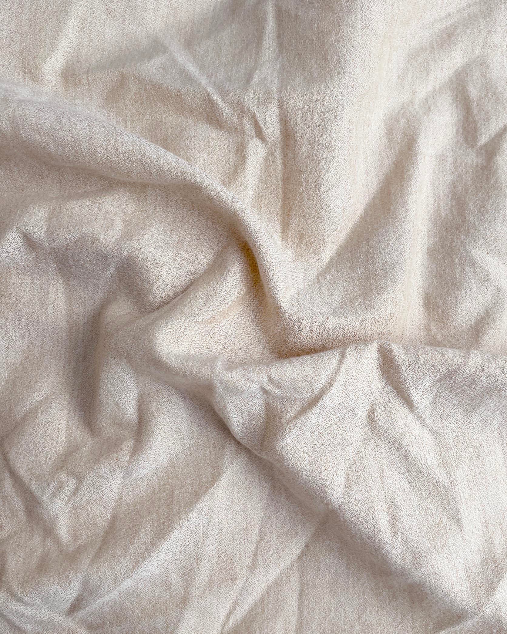 Close-up of crumpled white fabric