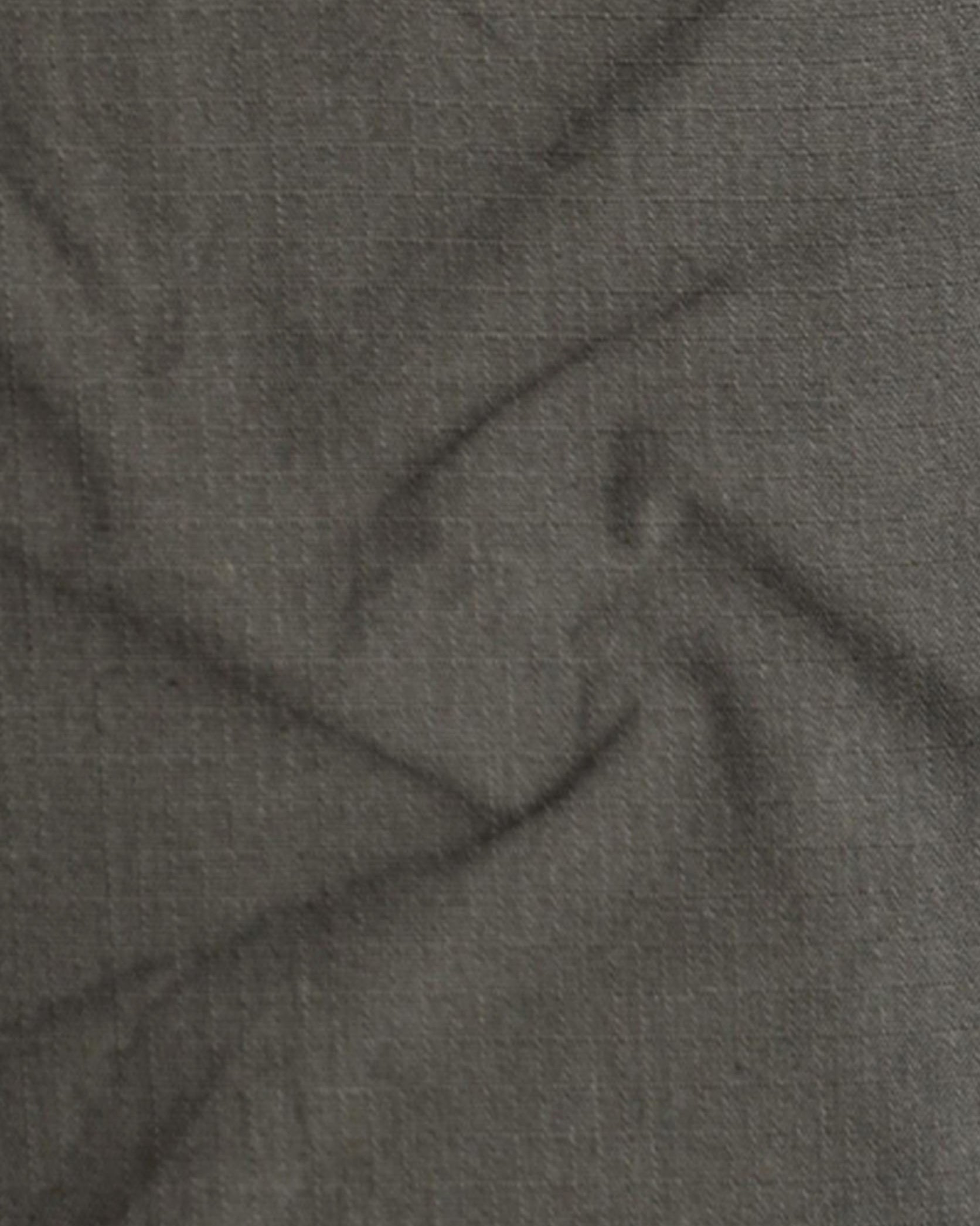 Close-up of gray fabric with folds