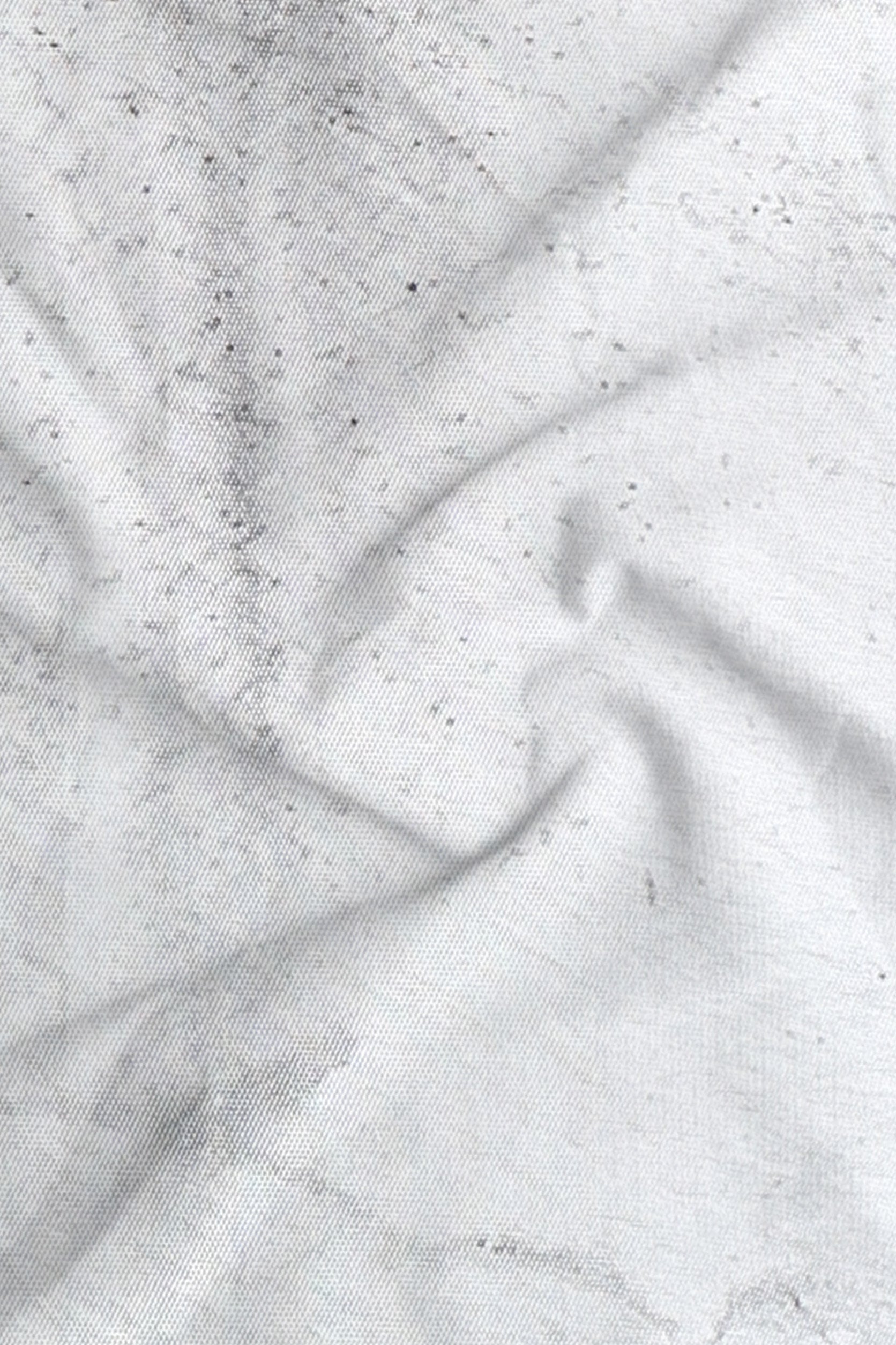 Close-up of textured white fabric with folds