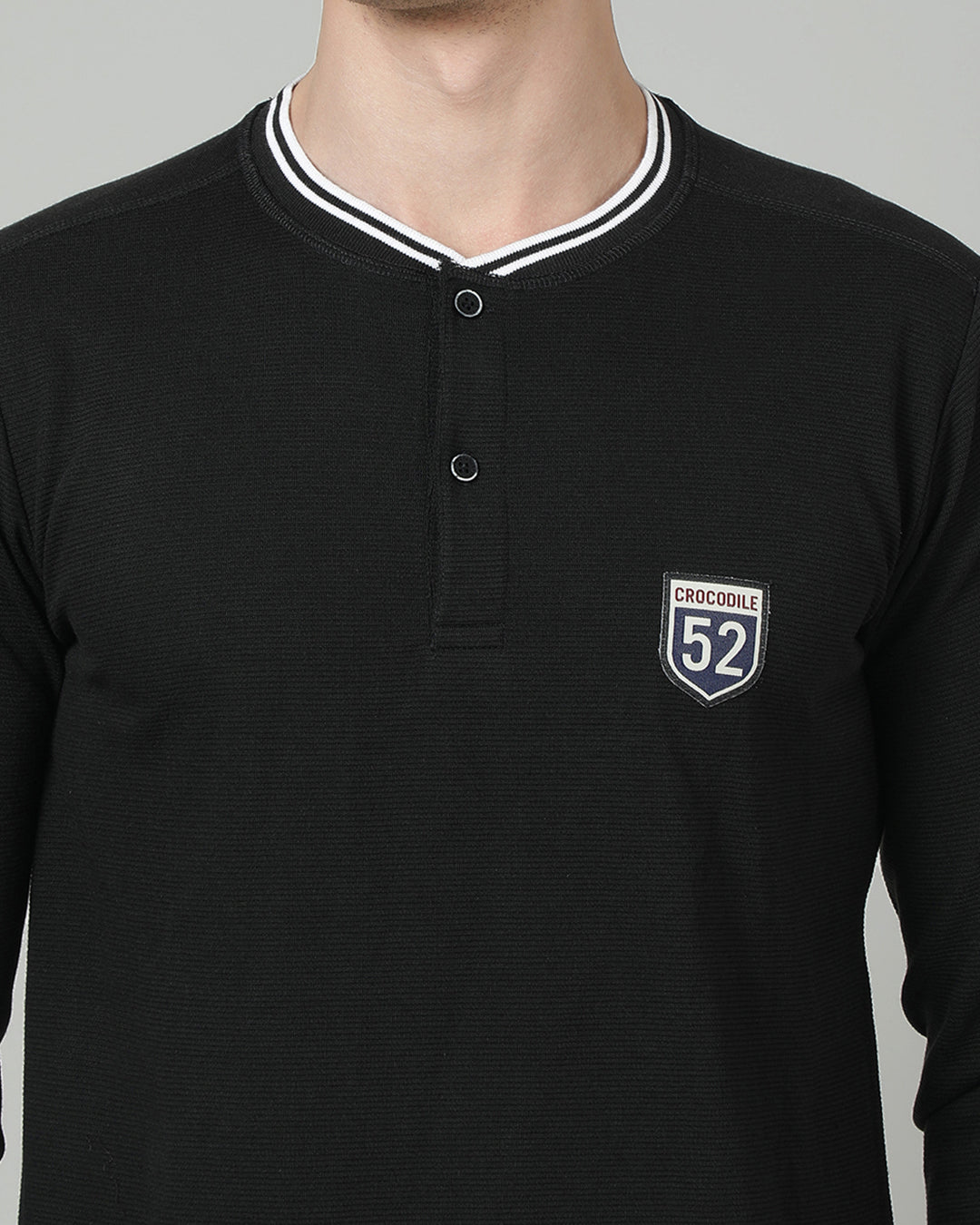 Close-up of black fabric with texture detail