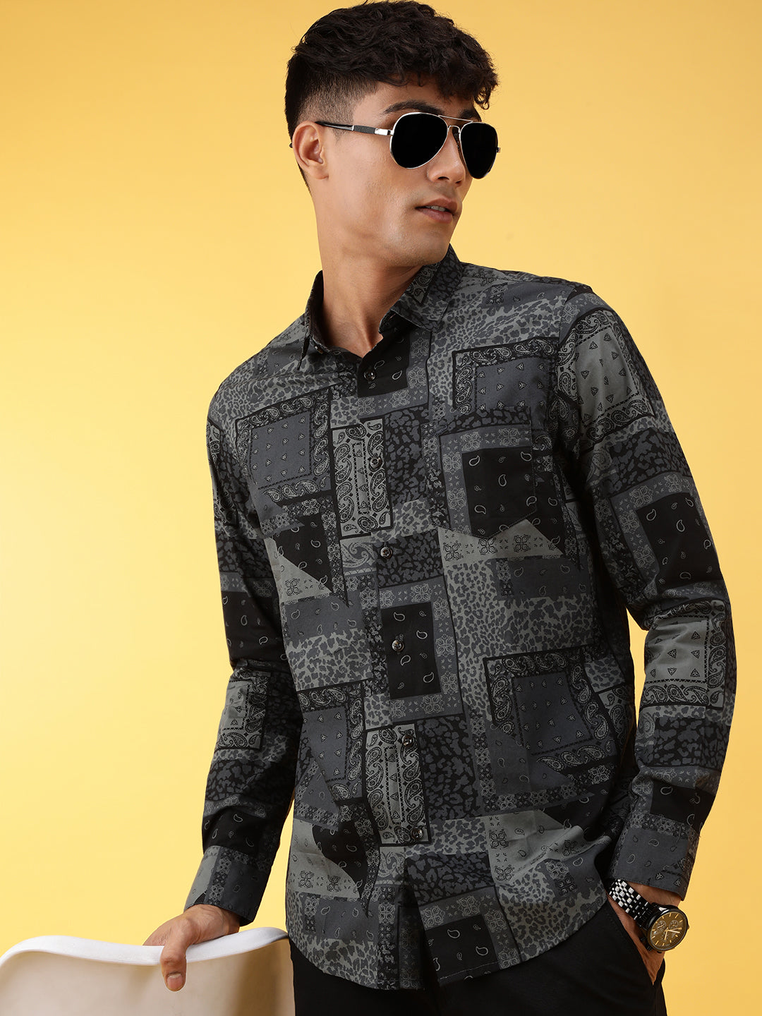 Crocodile Bandana Printed Shirt