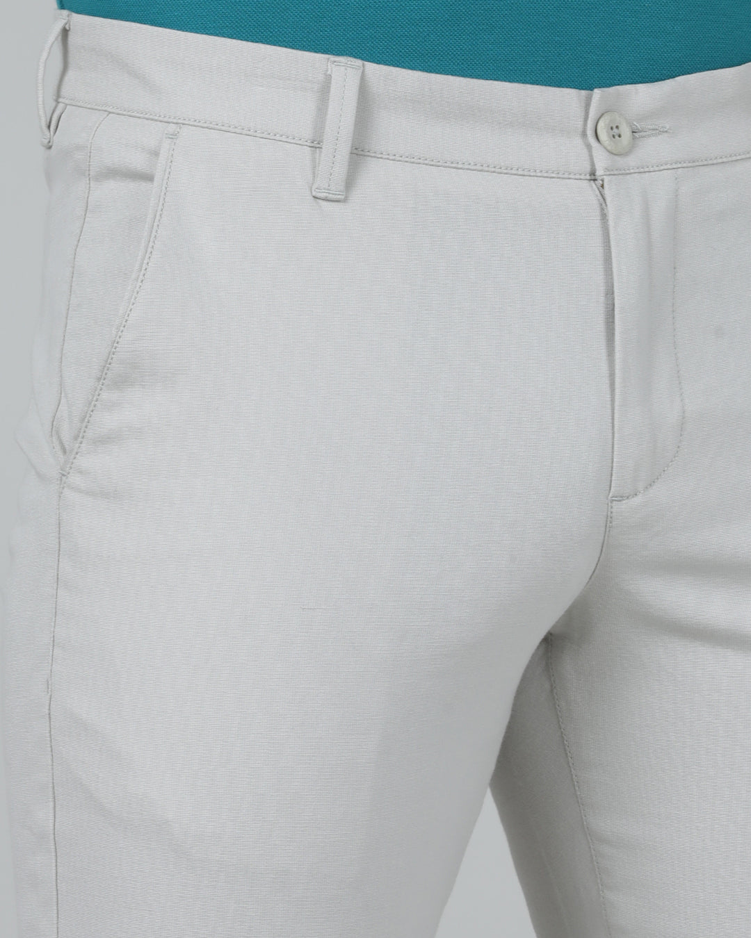 Crocodile Men's Slim Fit Cream Trouser