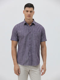 100% Cotton Textured Stripe Shirt