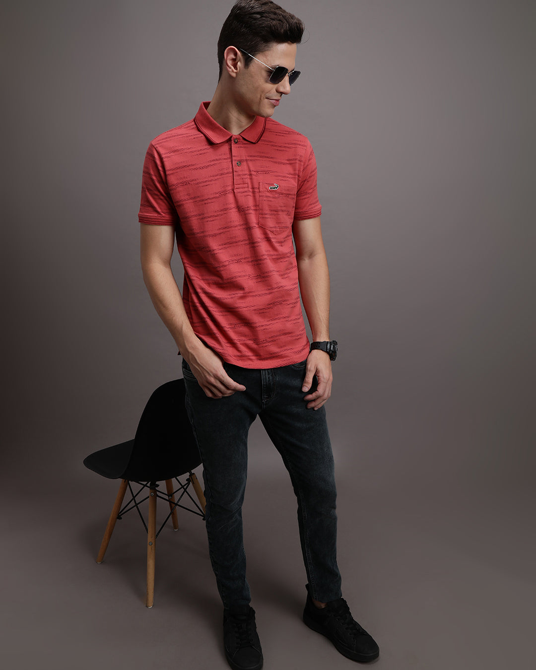 All Over Polo with Signature Print