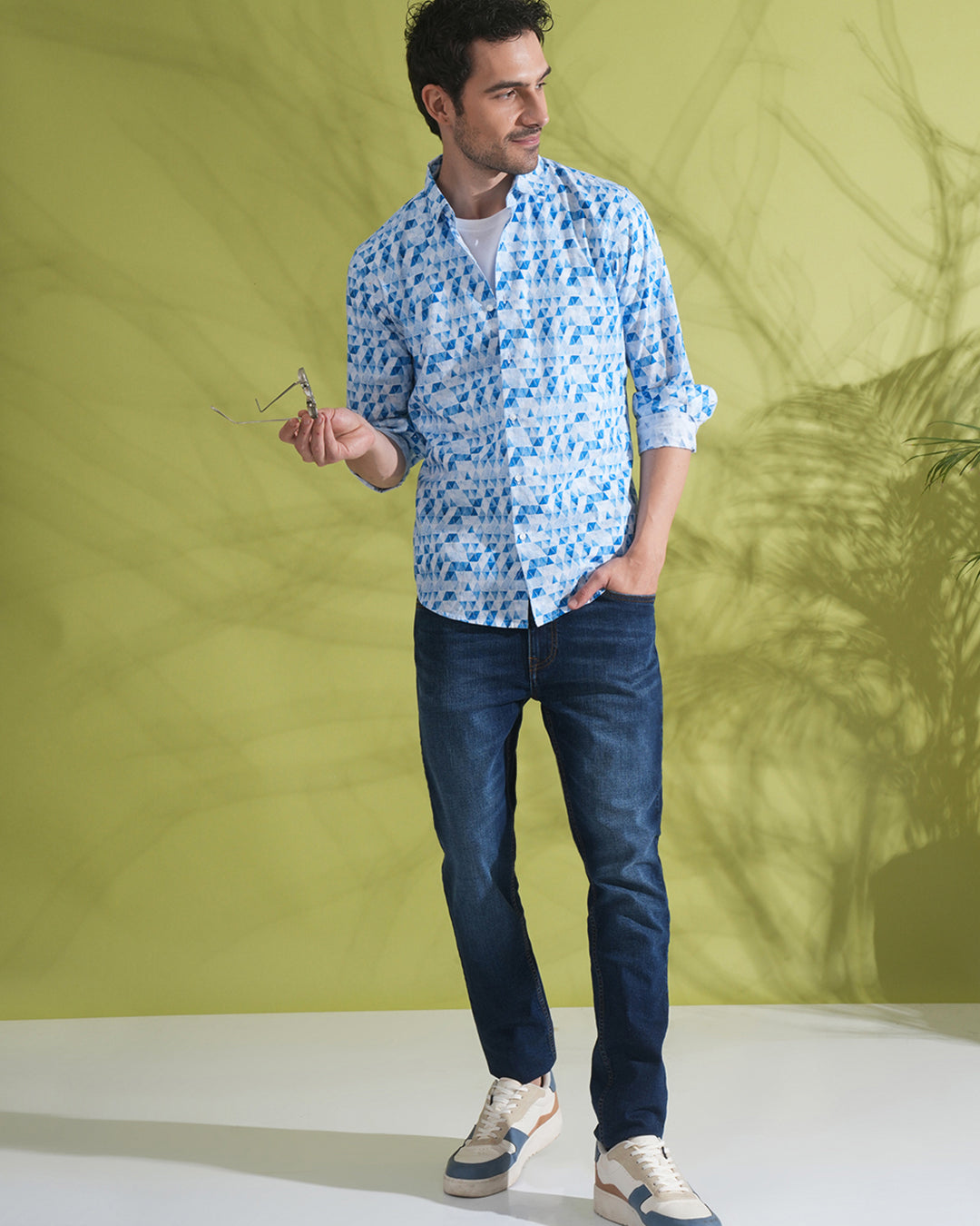 Crocodile Men's Casual Trim Fit Trouser