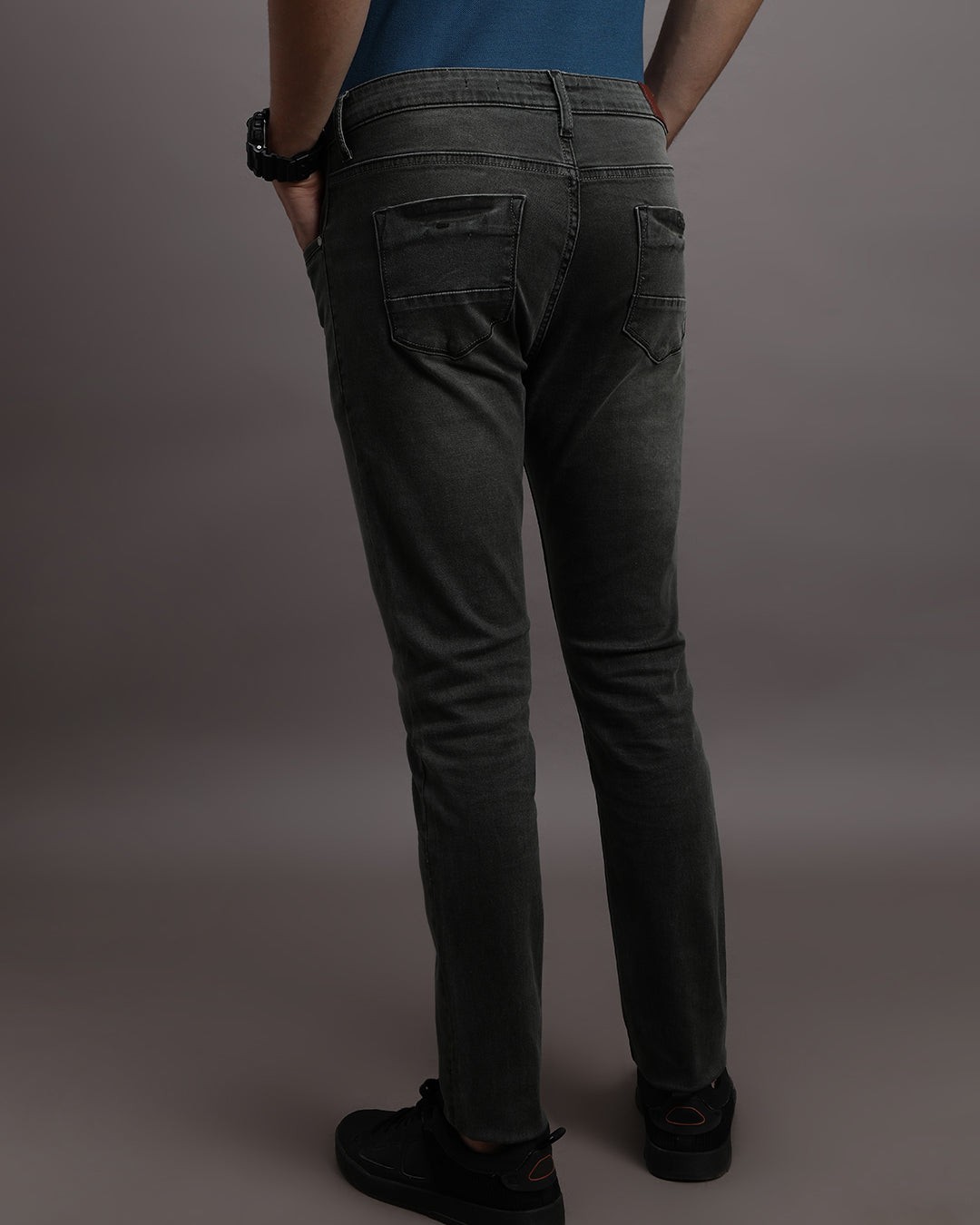 PREMIUM SUSTAINABLE WASHED BLACK JEANS
