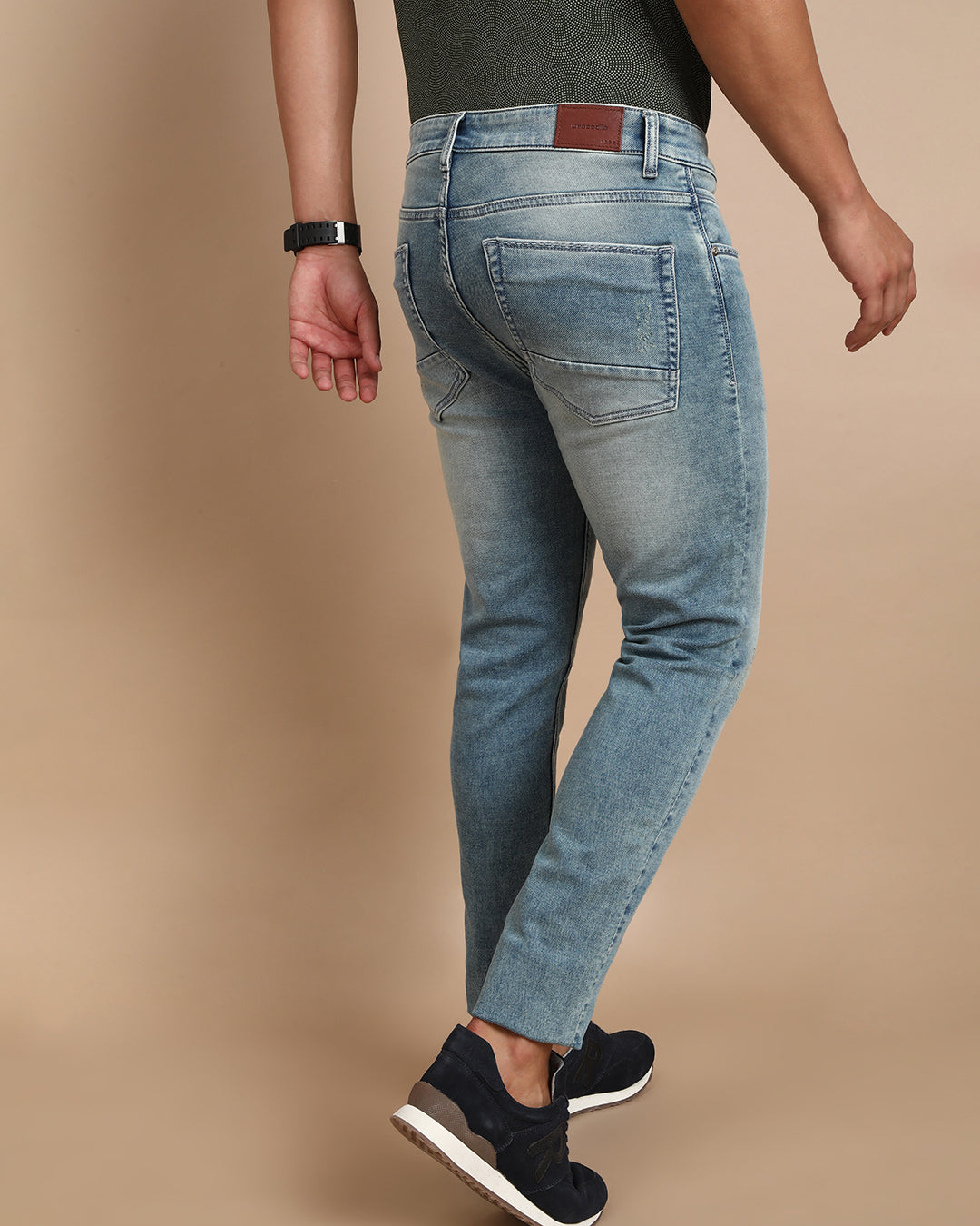 CLOUD WASHED LIGHT BLUE DENIM JEANS