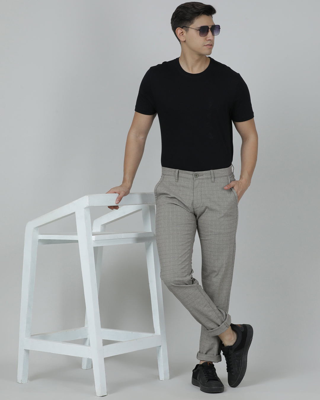 Crocodile Trim Fit Trouser for Men