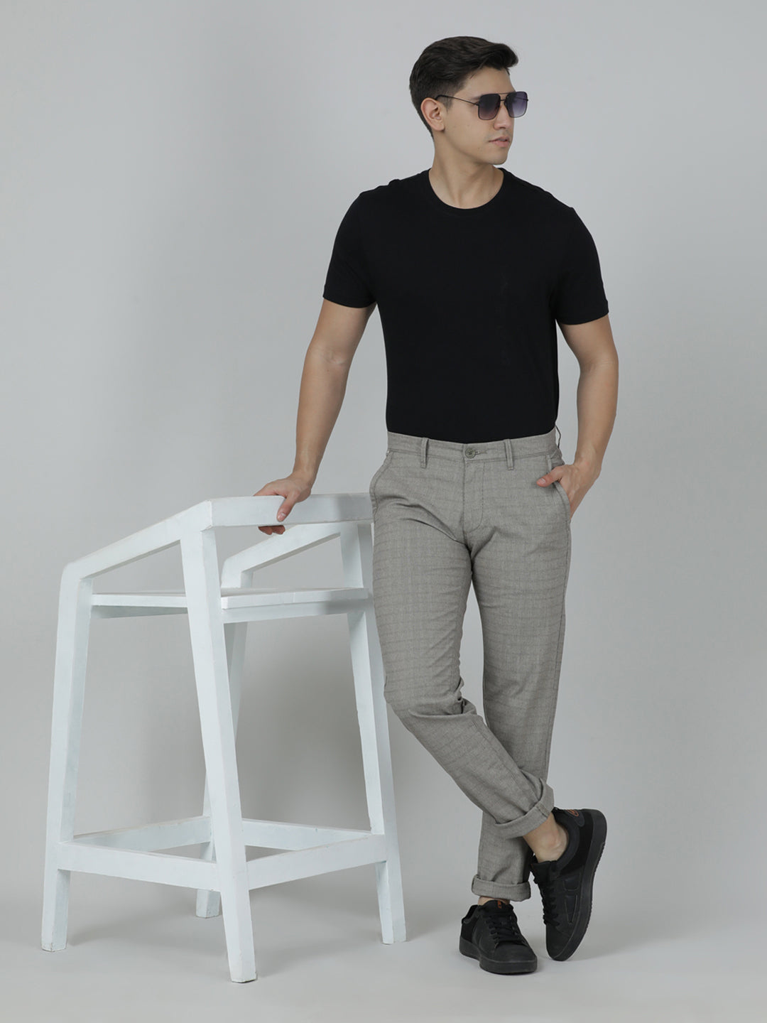 Crocodile Trim Fit Trouser for Men