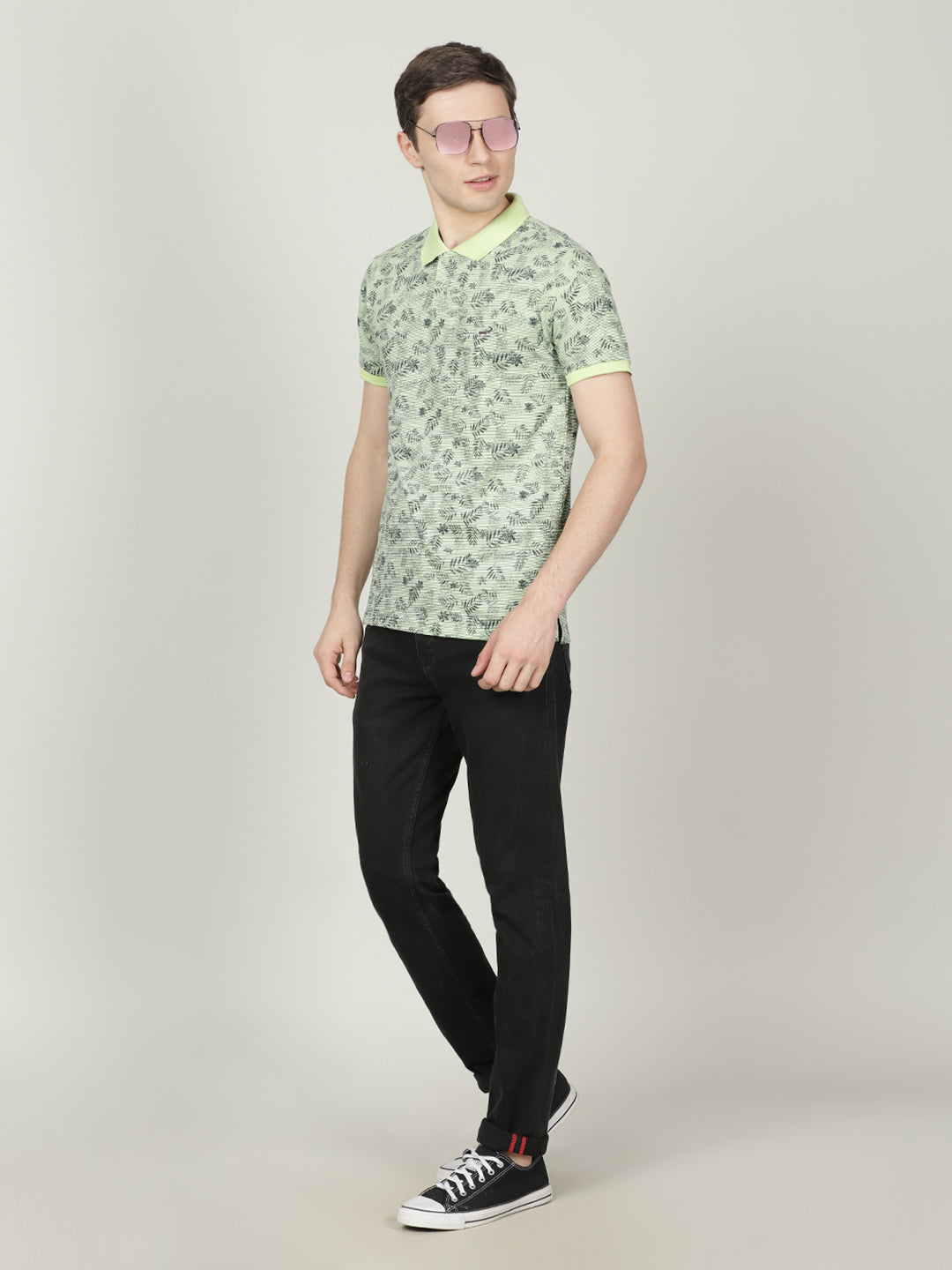 Crocodile Men's Green Polo T-Shirt Online